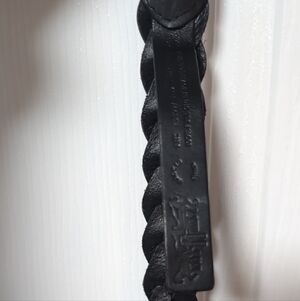 Levi's Braided Black Leather Belt Strap